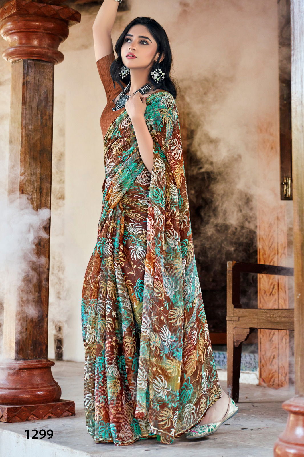 Shivakshi Vol 3 By Vallabhi Georgette Printed Saree Exporters In India